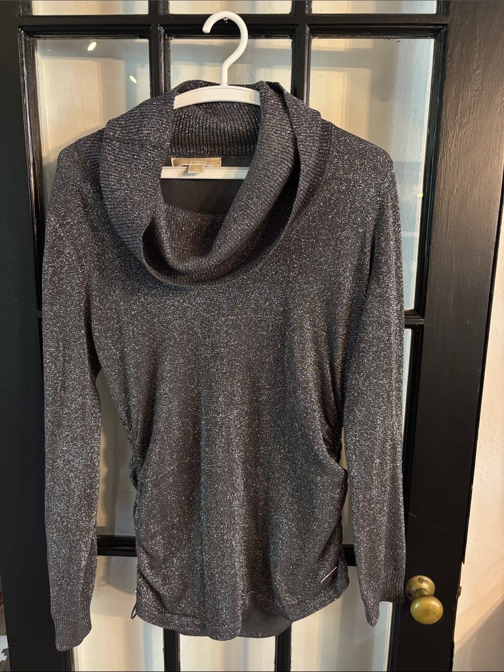 MICHAEL Michael Kors Metallic Cowl Neck Sweater